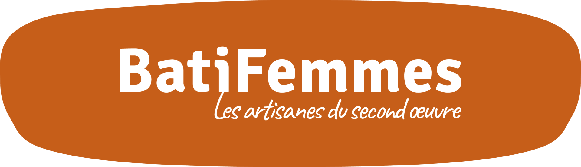 Logo BatiFemmes fond+baseline orange