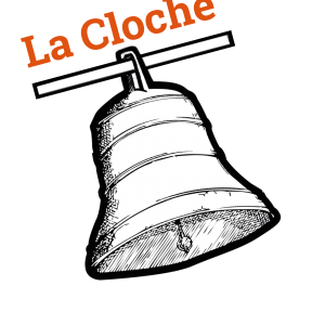 Logo lacloche noir orange blanc 1